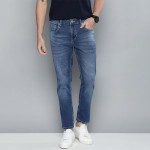 Men Blue Tapered Fit Mid-Rise Clean Look Stretchable Jeans